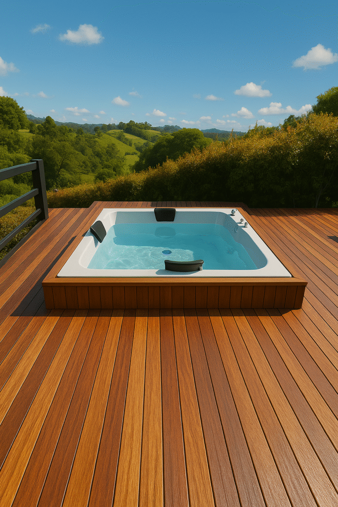 Jacuzzi en la terraza con vistas (2)